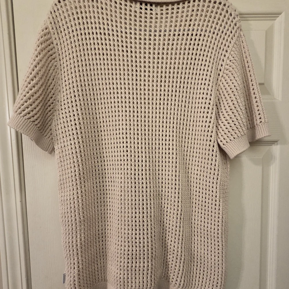 Mayoral Beige Knit Button Down Shirt with Horse Design - Picture 3 of 4